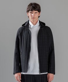 JOSEPH HOMME グレンチェックジャガードストレッチ  フ―ディーブルゾン