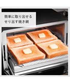 YAMATO テーブル＆キッチン 【TWINBIRD】ミラーガラスオーブントースター  ブラック  TS-D048B