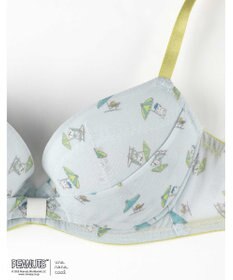 une nana cool 【ノンワイヤーブラ】リボンブラ　MADE WITH PEANUTS