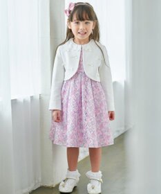 ANY KIDS フラワープリントレースワンピース