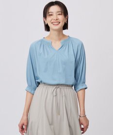J.PRESS LADIES 【洗える】トリコットバイオ シャーリング カットソー