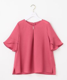 ANY SIS S 【接触冷感・UVカット・速乾】スムージーポリエステル フレアスリーブ ブラウス