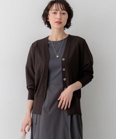 23区 S 【先行予約】レーヨンポリエステルストレッチ Vネック カーディガン