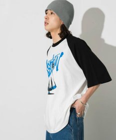 WEGO 【ユニセックス着用ITEM/】グラフィックラグランBIGT（S）