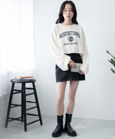 WEGO ヴィンテージライクショートスウェット