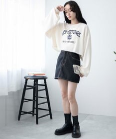 WEGO ヴィンテージライクショートスウェット