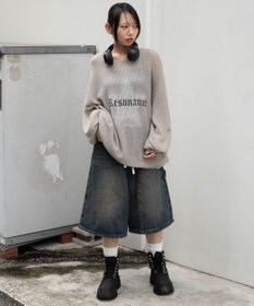 WEGO モヘアタッチスターBIGニット