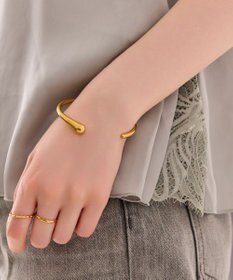 Phoebe 〈金属アレルギー対応〉ニュアンスリンクバングル　ゴールド/ステンレス