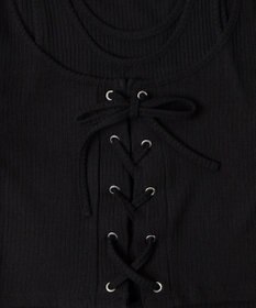 WEGO レイヤードレースアップトップス