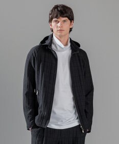 JOSEPH HOMME グレンチェックジャガードストレッチ  フ―ディーブルゾン