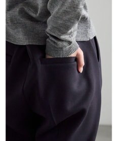 Te chichi 裏起毛パイピングストレートパンツ