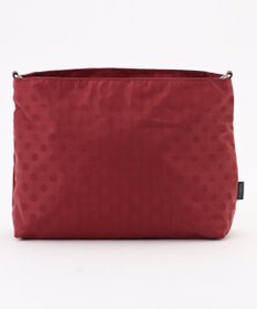 Y'SACCS ドットジャガードポーチ付きトートバッグ