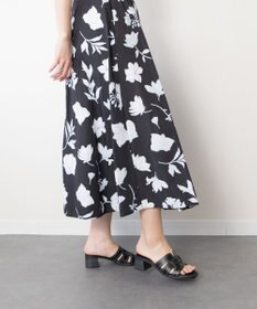 INTER-CHAUSSURES 【Oh my Sandals】チャンキーヒールレザーサンダル