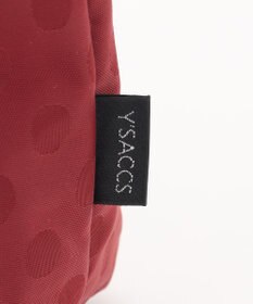 Y'SACCS ドットジャガードポーチ付きトートバッグ