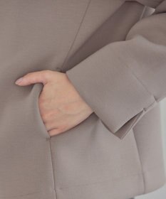 Tiaclasse ダイバー素材ノーカラージャケット