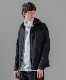 JOSEPH HOMME グレンチェックジャガードストレッチ  フ―ディーブルゾン