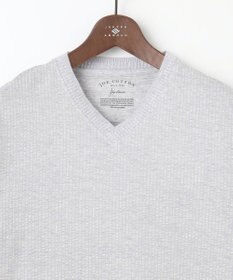 JOSEPH ABBOUD 【オリジナルオーガニックコットン使用】JOE COTTONサッカーVネックシャツ