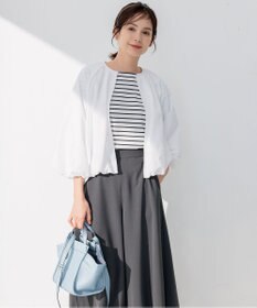 組曲 【洗える】サッカーストレッチ ブルゾン