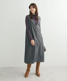 Green Parks ・ｓｗｉｎｇ　ｂｙ　フリルハイネックリブニット