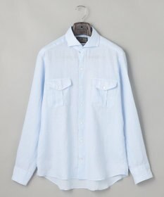 GOTAIRIKU ノルマンディリネン使用【洗える】カッタウェイカラー ソフトリネンシャツ