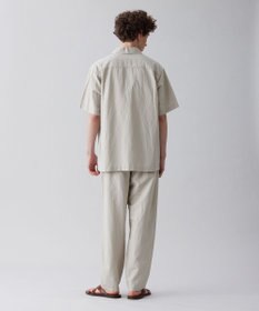 UNFILO MENS ライトリネン オープンカラーシャツ [23年春夏商品]