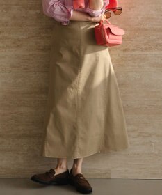 23区 【WEB&一部店舗限定カラーあり】ストレッチギャバ チノ スカート ベージュ系