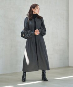 #Newans 【セレモニーにも】〈亀恭子さんコラボ〉ボリュームスリーブロングワンピース