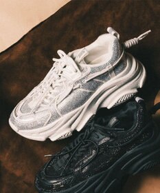 STEVE MADDEN VAULT 2R ボリュームソール ラインストーンスニーカー