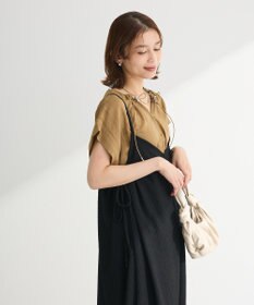 Green Parks 表面感脇リボンキャミワンピース