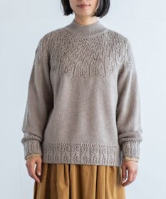 うっとり柔らか高品質モヘアシルク〉雪原の森ニットセーター / muuc