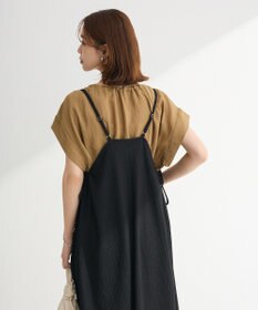 Green Parks 表面感脇リボンキャミワンピース