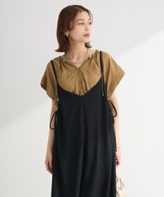 Green Parks 表面感脇リボンキャミワンピース