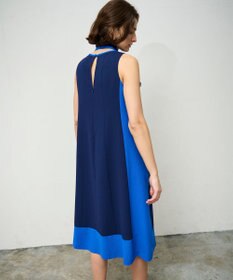 GRACE CONTINENTAL バイカラーフレームドレス