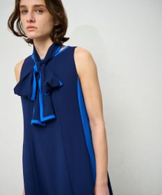 GRACE CONTINENTAL バイカラーフレームドレス