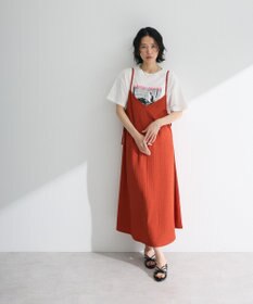 Green Parks 表面感脇リボンキャミワンピース