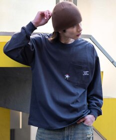 WEGO ポケット刺繍BIG　T（長袖）