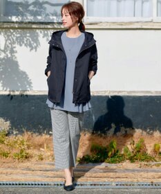 Tiaclasse 【新色追加・洗える】サイドプリーツチュニックブラウス