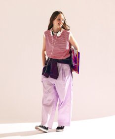 LENO SALOPETTES CANDY STRIPE / サロペット