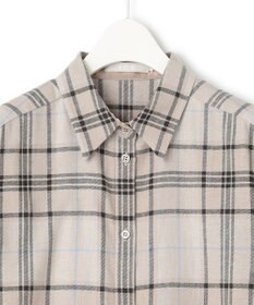 ICB 【洗える】コットンカポックチェック シャツ