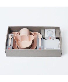 PRESENTERS ROOM tak / ビオ キッズディッシュ ギフトボックス カトラリー ベア ビッグ（コーラル）