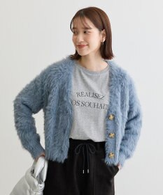 Green Parks ・Ｐｅｔｉｔ　Ｆｌｅｕｒ　シャギーニットカーディガン