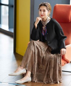 Tiaclasse ダイバー素材ノーカラージャケット