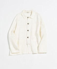 LENO FRENCH WORK HEVY LINEN COVER ALL《UNISEX》 カバーオールリネンジャケット
