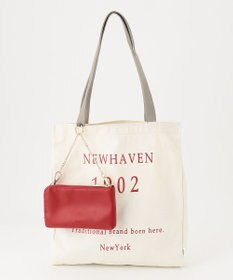 J.PRESS LADIES 【WEB限定カラーあり・A4サイズ収納可・セットアイテム】ポーチ付き PRINTED トート バッグ