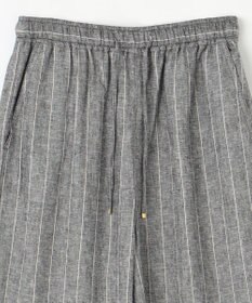 ANY 【ウエストゴム】リネンレーヨンワイドパンツ