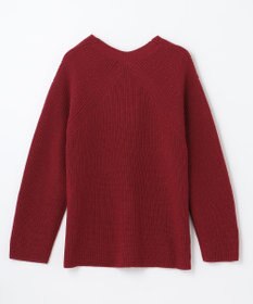 ANY ウールブレンドバルキーニット Vネック