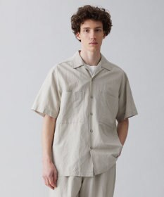 UNFILO MENS ライトリネン オープンカラーシャツ [23年春夏商品]