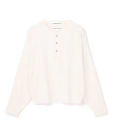 BEIGE， 【洗える】LAURA / クルーネックボタンニットトップス