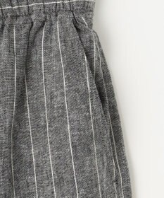 ANY 【ウエストゴム】リネンレーヨンワイドパンツ