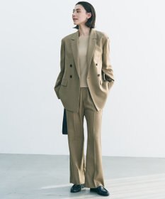 UNFILO 【セットアップ着用可/ウエストゴム】TENNEN TOUCH セミフレア パンツ